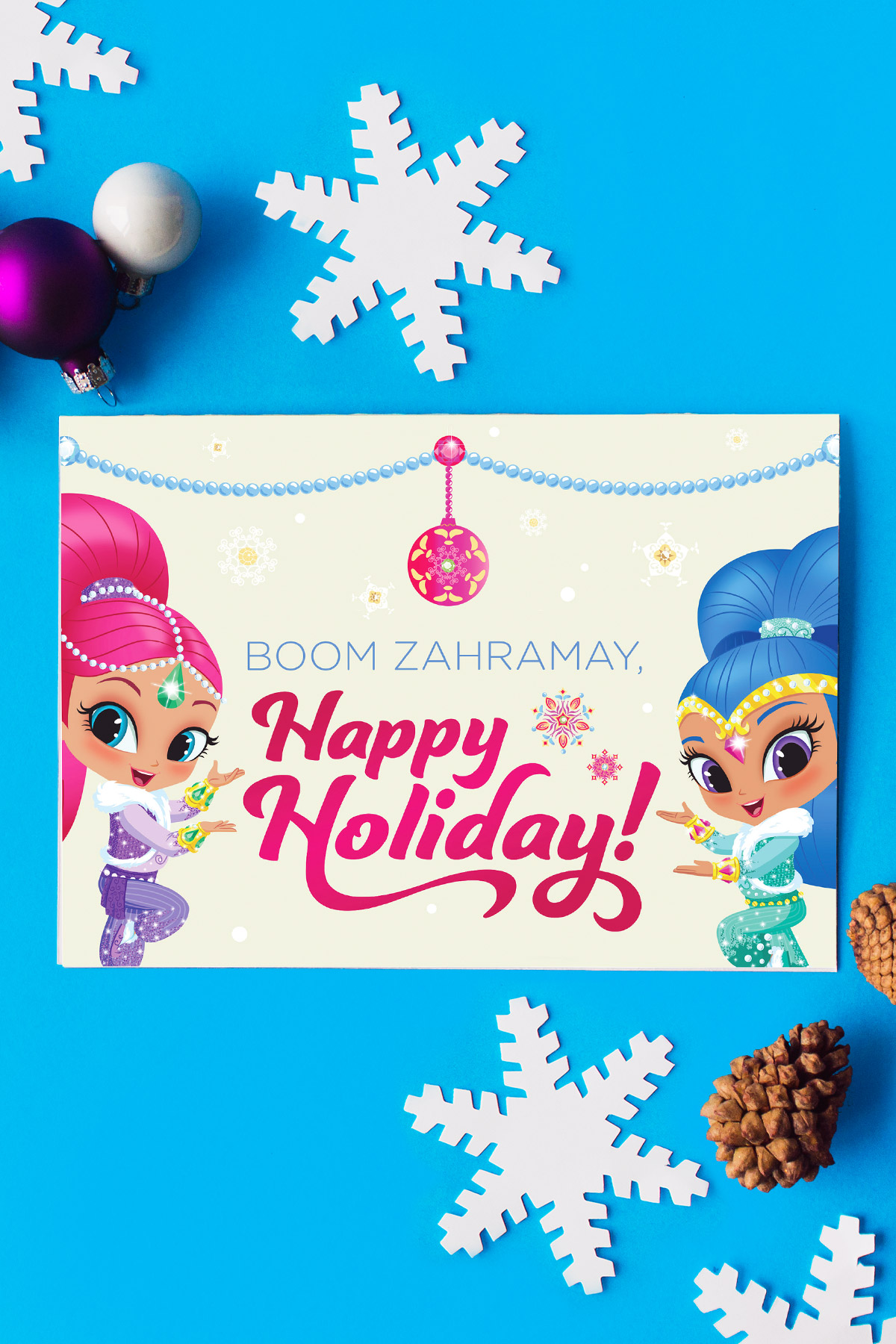 Shimmer and Shine Holiday Card