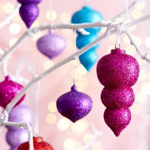 Shimmer and Shine Glittery Ornaments