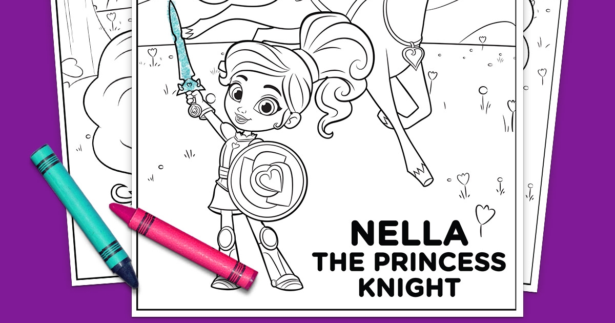 Nella the Princess Knight Coloring Pack | Nickelodeon Parents