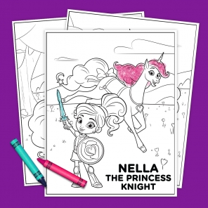 Nella the Princess Knight Coloring Pack