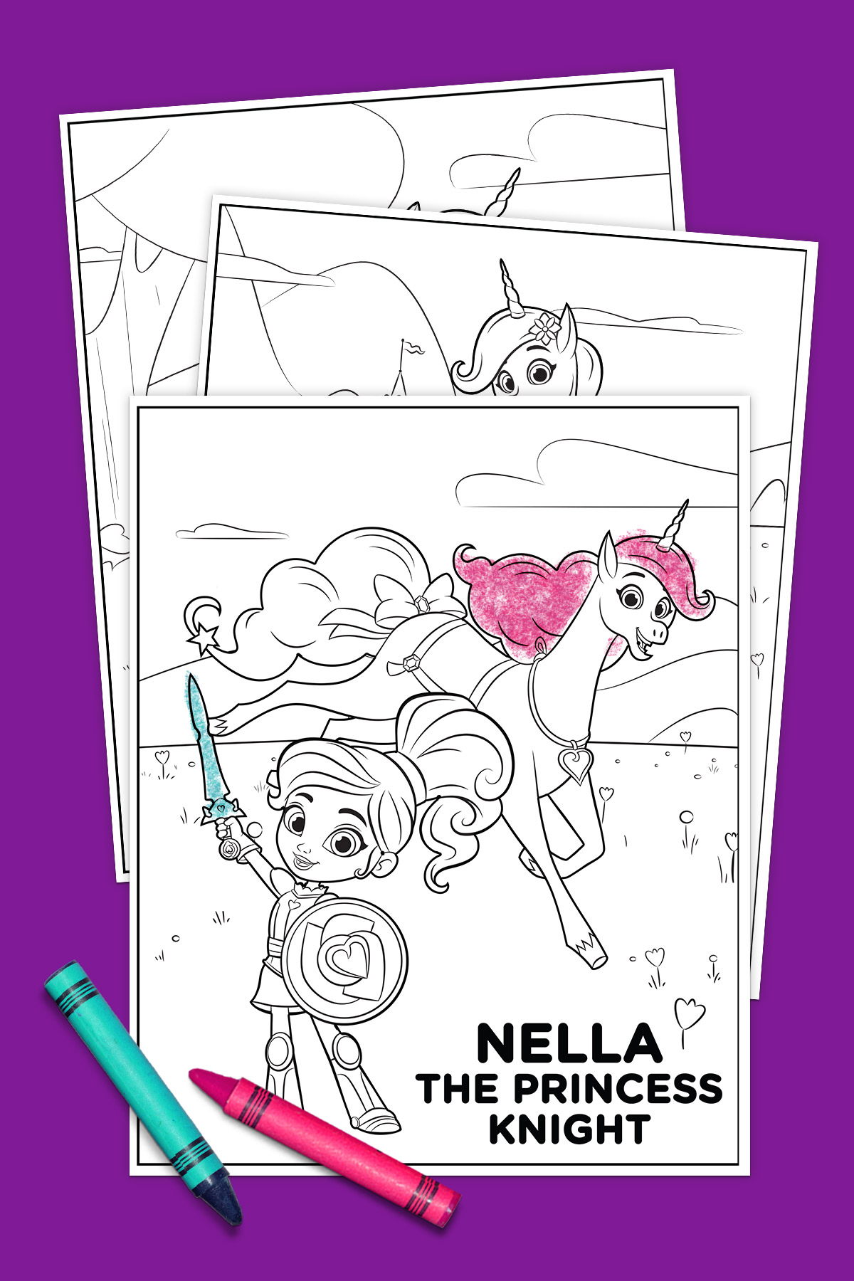 Nella the Princess Knight Coloring Pack   Nickelodeon Parents