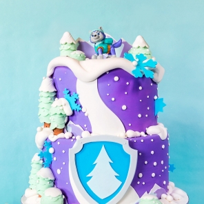 Everest Winter Wonderland Birthday Cake