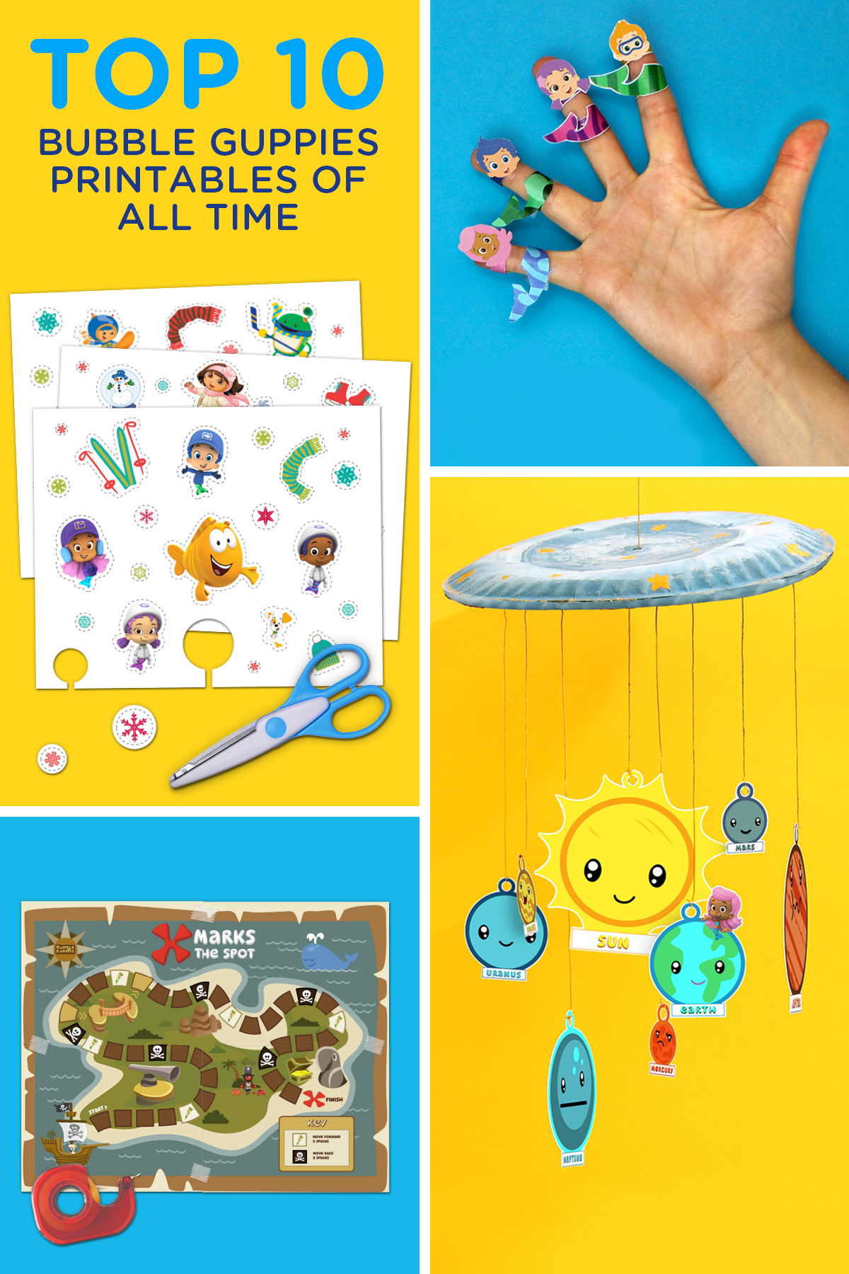 Bubble Guppies Top 10 Printables