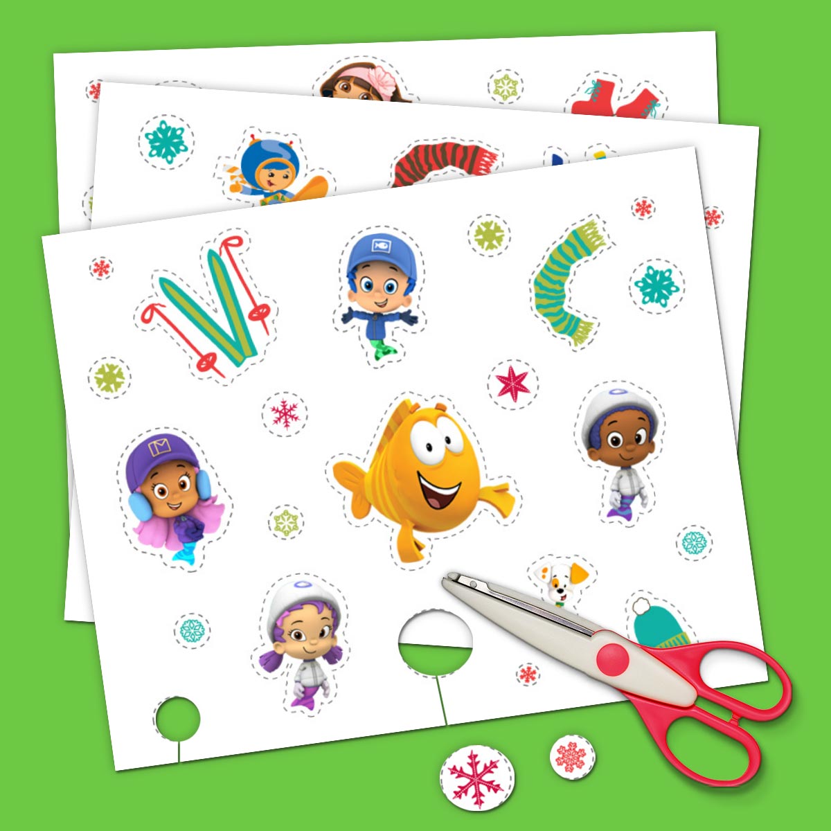 Nick Jr. holiday stickers