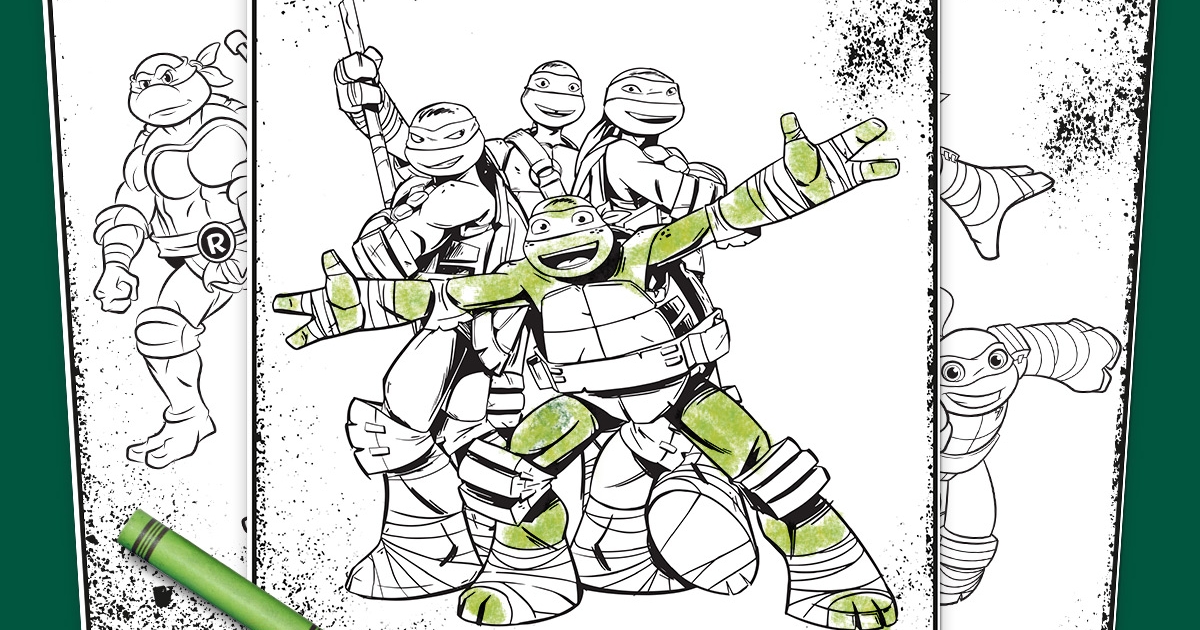 Giant Teenage Mutant Ninja Turtles Coloring Pages