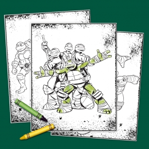 TMNT Coloring Pages