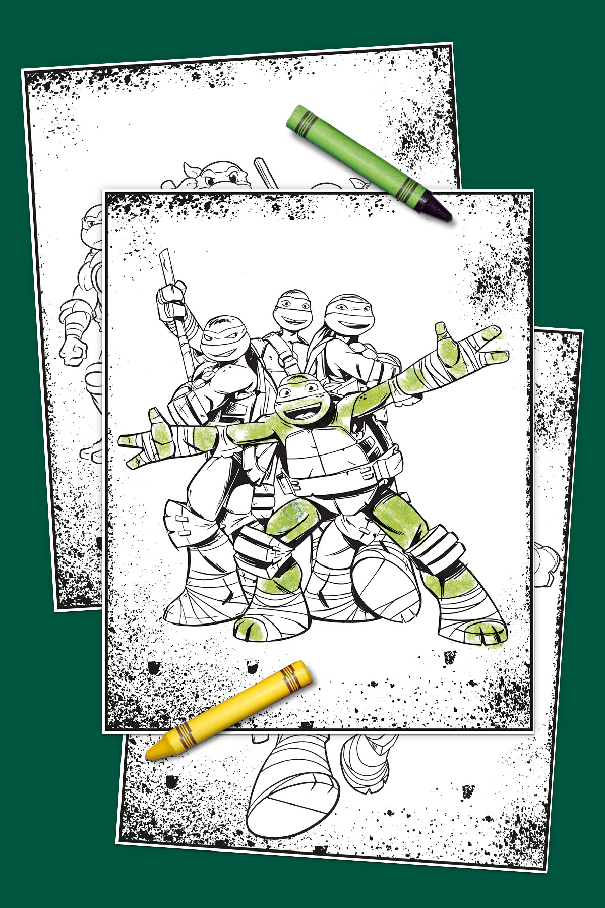 Giant Teenage Mutant Ninja Turtles Coloring Pages