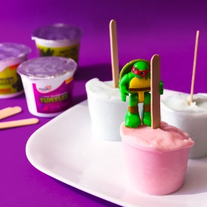 TMNT and SpongeBob Frozen Yogurt Pops