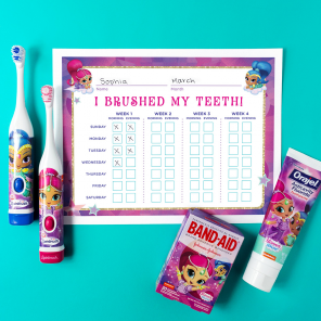 Shimmer and Shine Teeth Brushing Chart