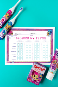 Shimmer and Shine Teeth Brushing Chart | Nickelodeon Parents