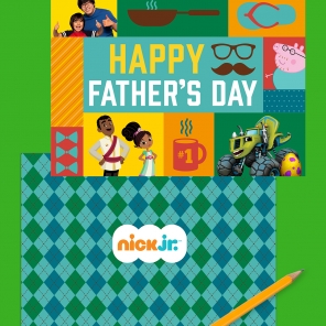 Nick Jr. Printable Father’s Day Card