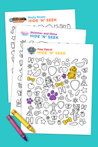 Hide 'N' Seek Printable | Nickelodeon Parents