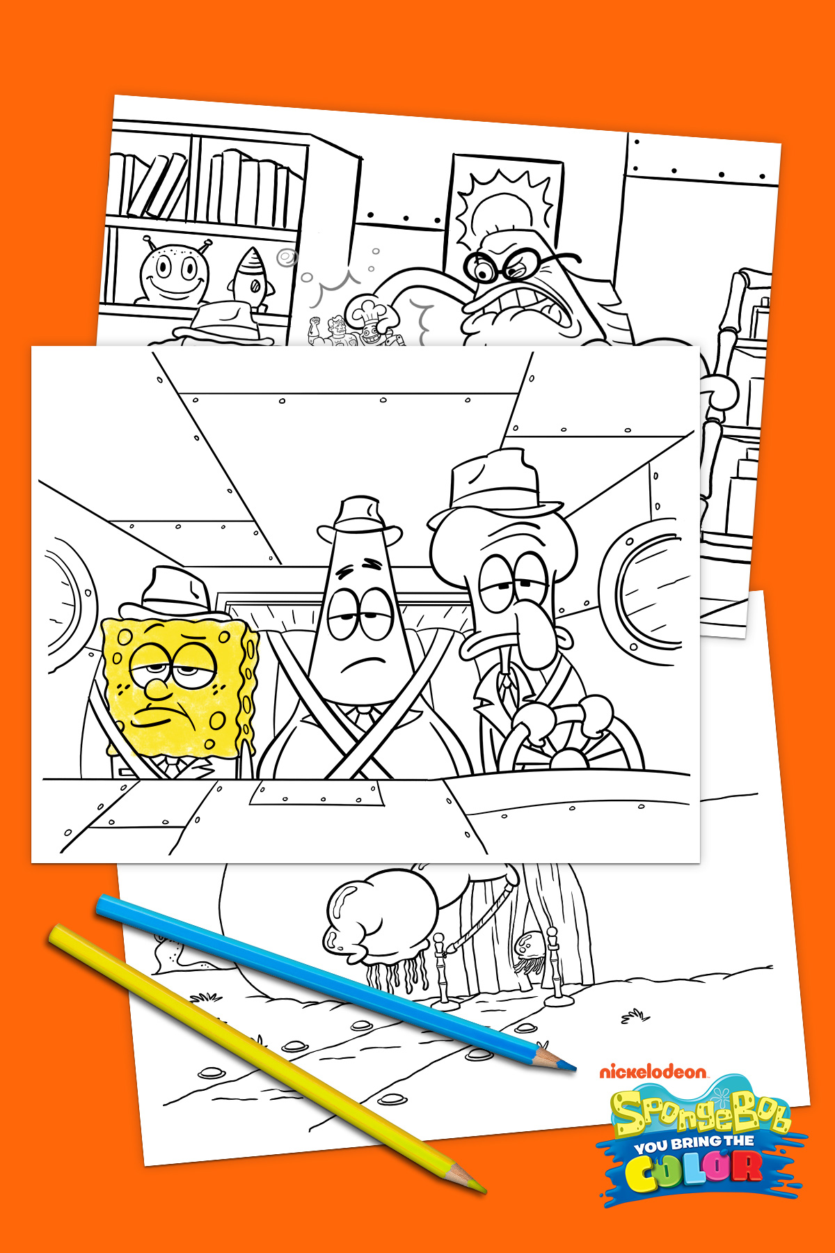 SpongeBob You Bring the Color Printables