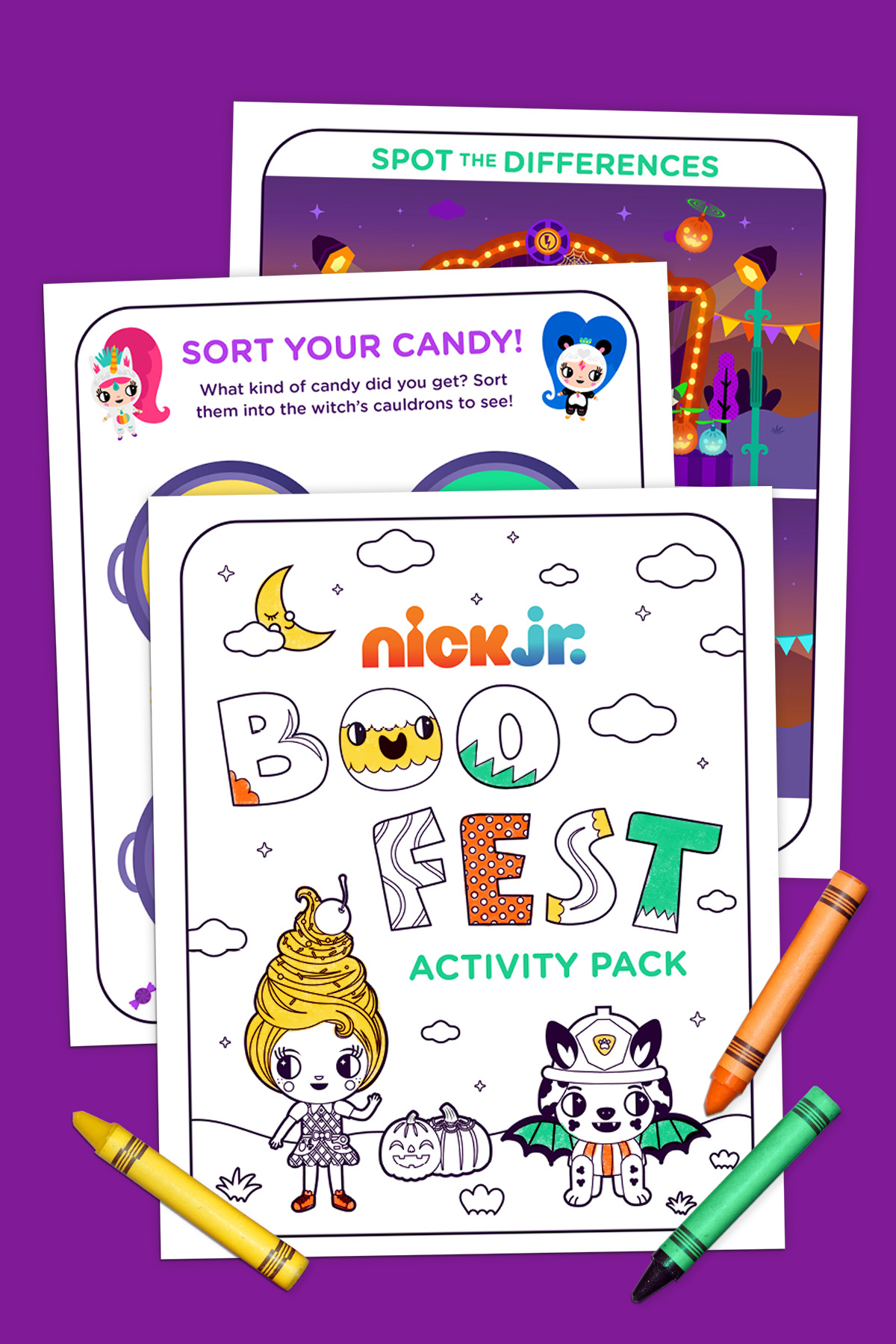 Nick Jr Boo Fest Activity Pack