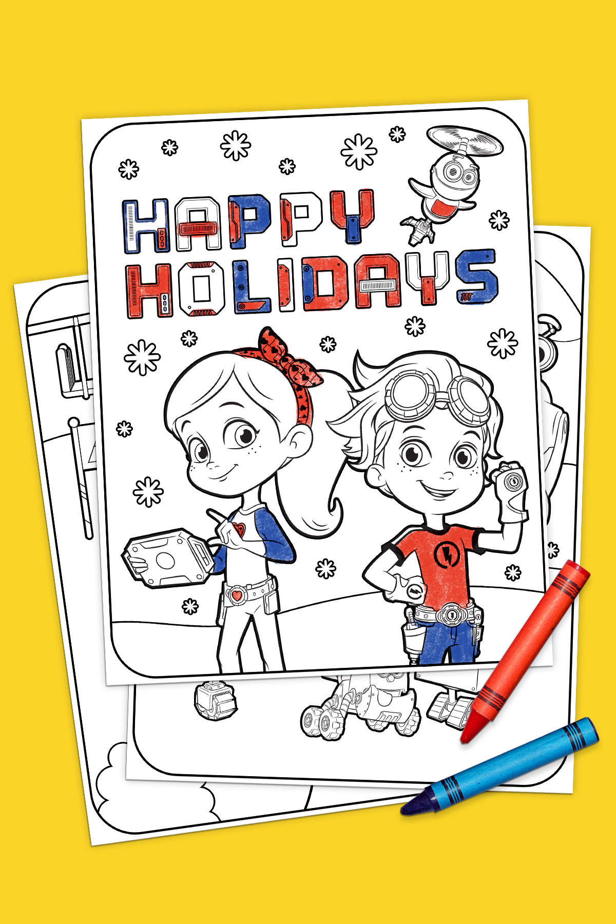 Download Rusty Rivets Holiday Coloring Pack | Nickelodeon Parents