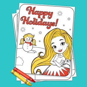 Sunny Day Holiday Coloring Pack