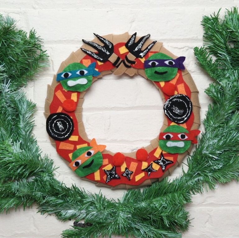 TMNT Holiday Pizza Wreath