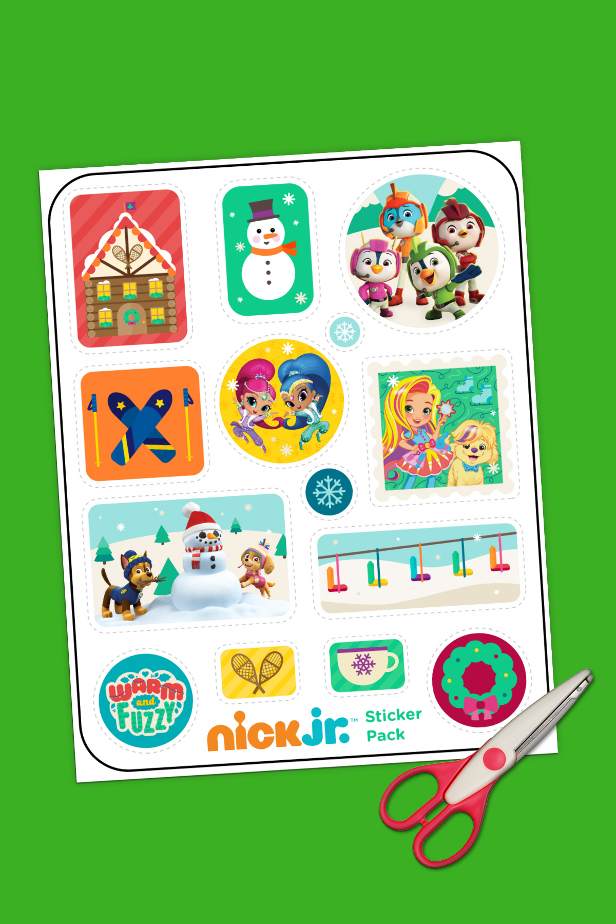Nick Jr. Winter Sticker Pack