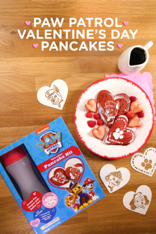 PAW Patrol Valentine's Day Pancakes