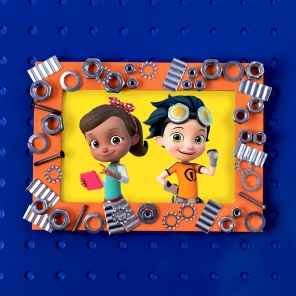 Rusty Rivets Father's Day Picture Frame