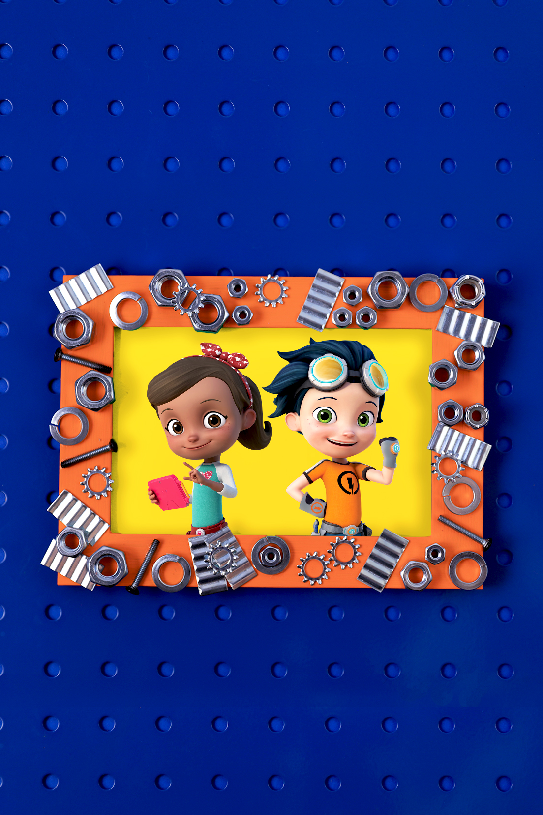 Rusty Rivets Father's Day Picture Frame