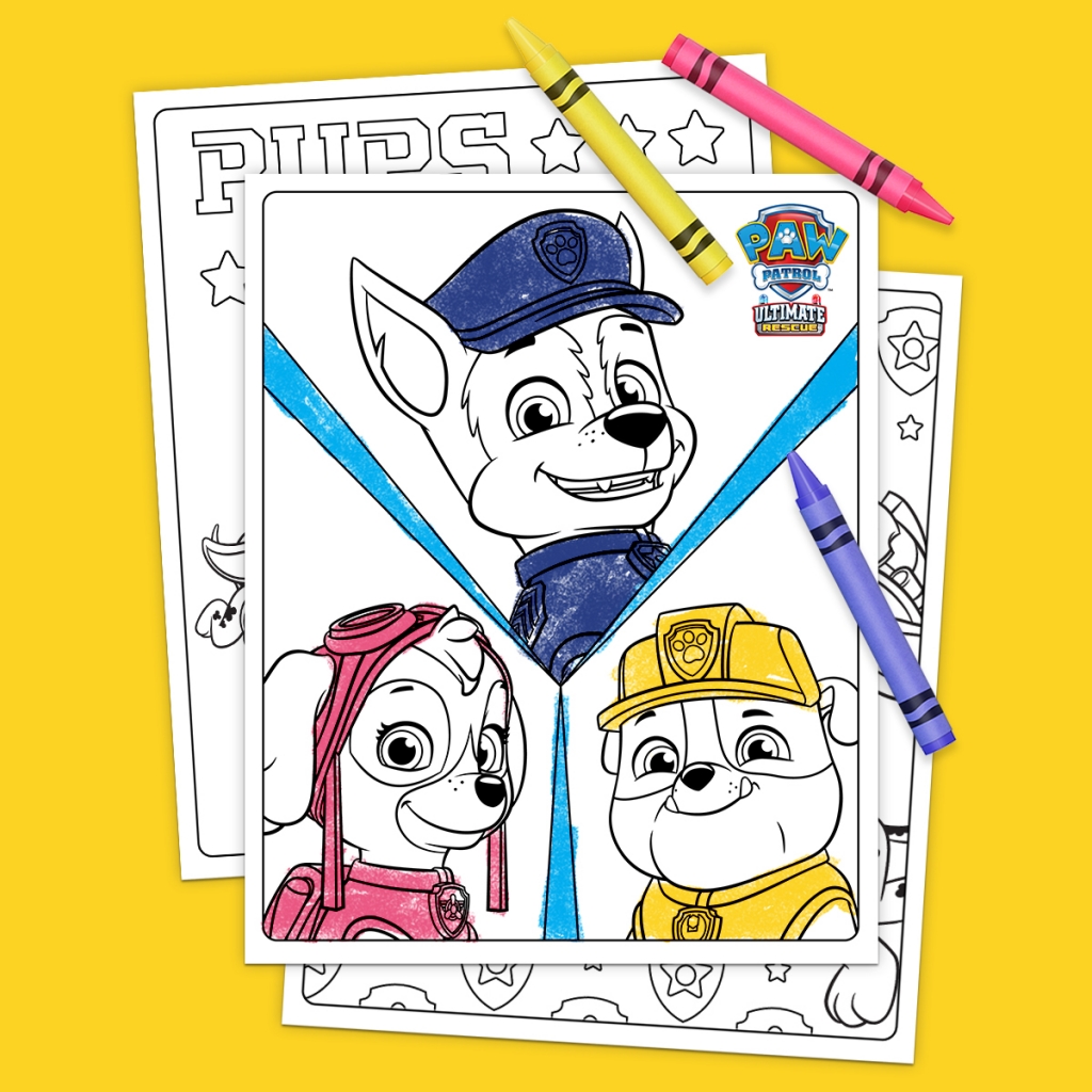 PAW Patrol Ultimate Rescue Coloring Pages | Nickelodeon Parents