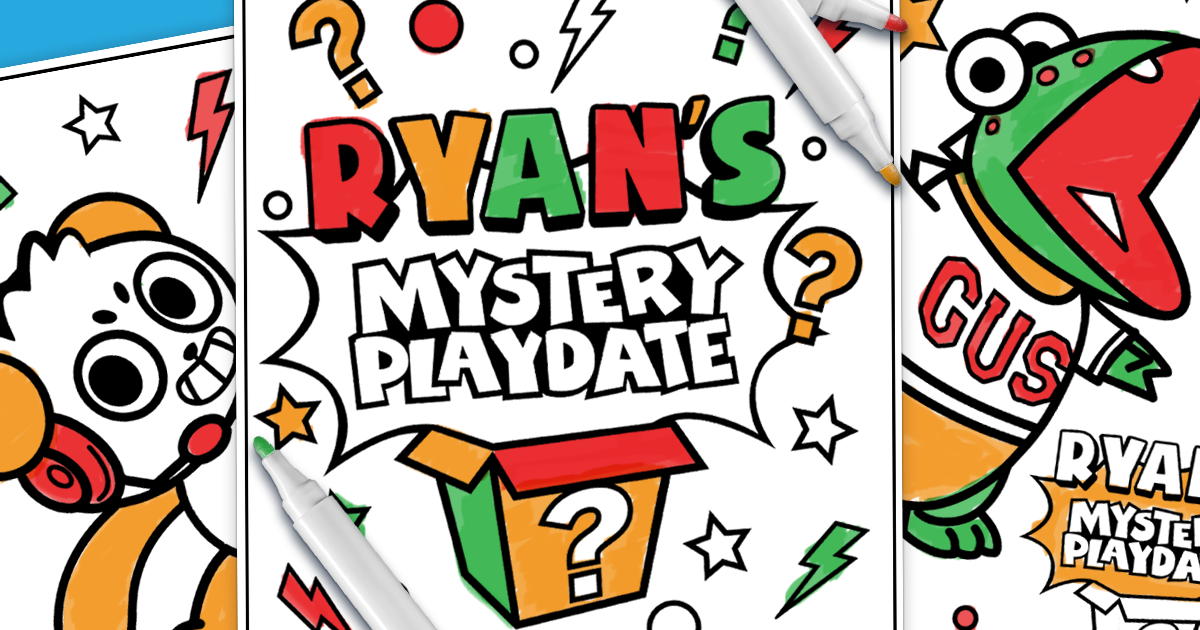 63 Coloring Pages Ryan's World  HD