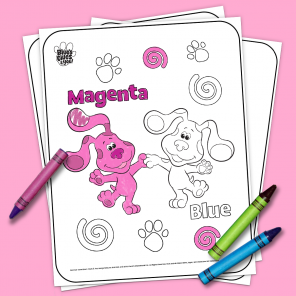 Blue's Clues & You! Printable Coloring Page