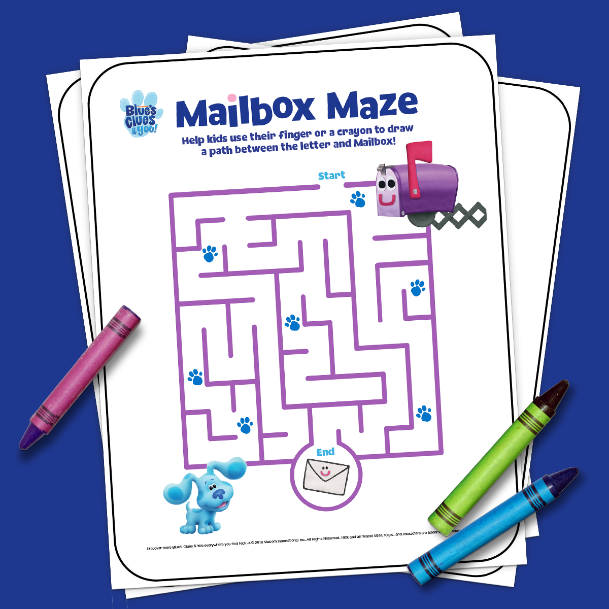 Blue's Clues Mailbox activity book