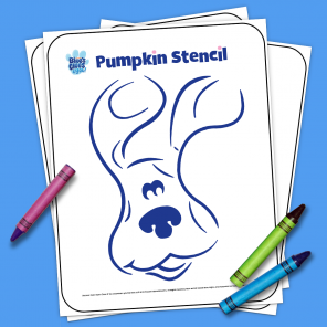 Blue's Clues & You Printable Stencil