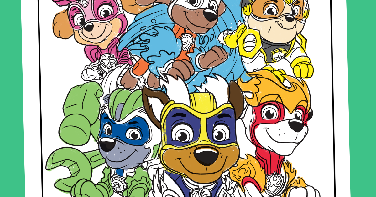 Paw Patrol Charged Up Coloring Sheet Nickelodeon Parents