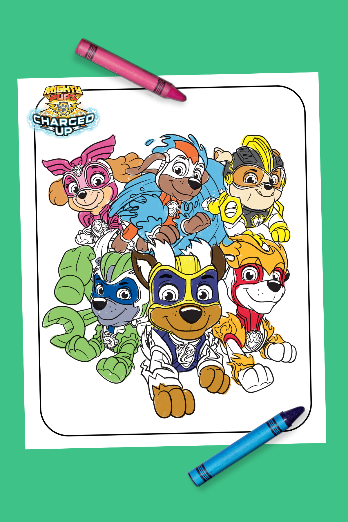 Patrol Charged Up Coloring Sheet | Nickelodeon Parents