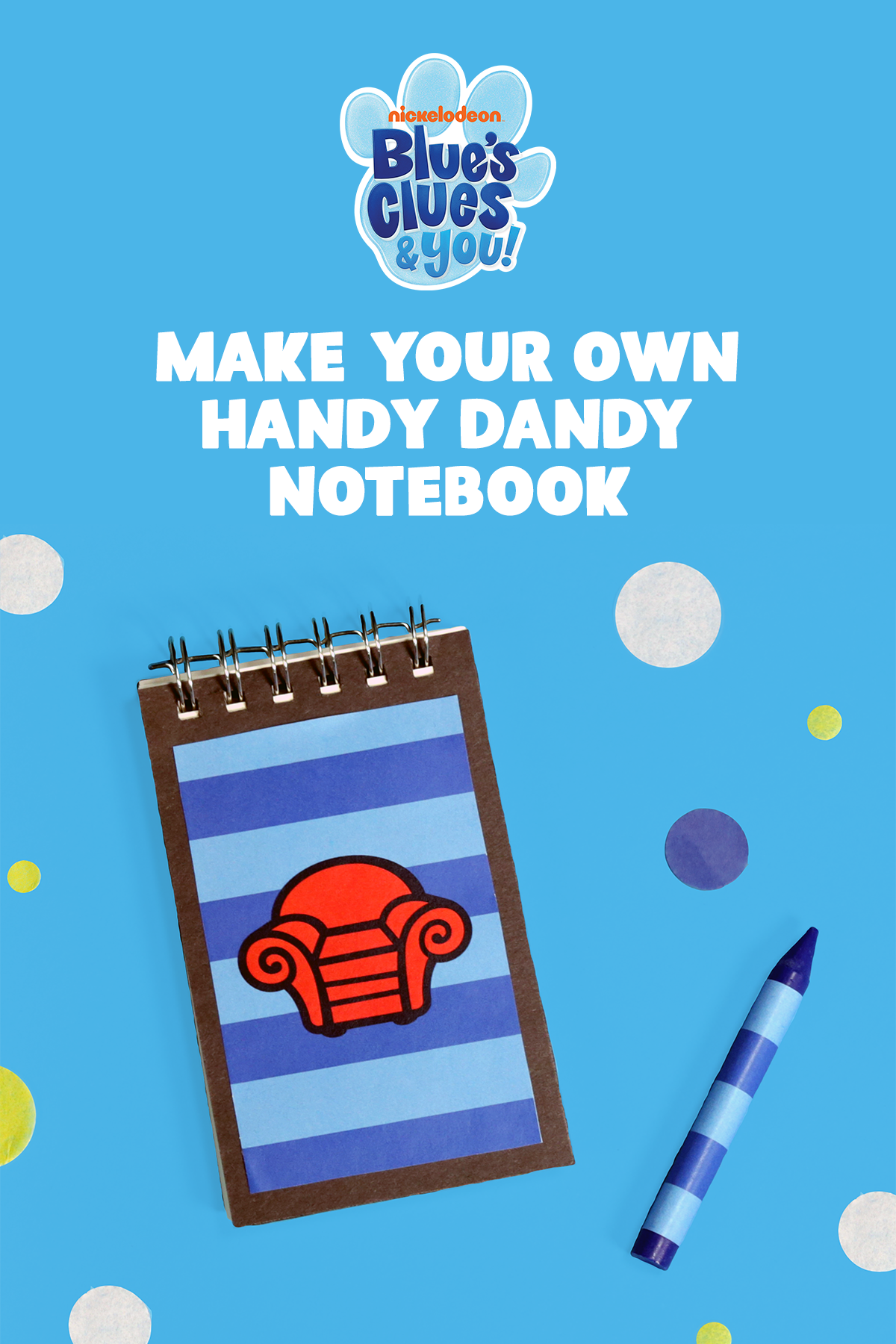 Blue's Clues DIY Handy Dandy Notebook Craft