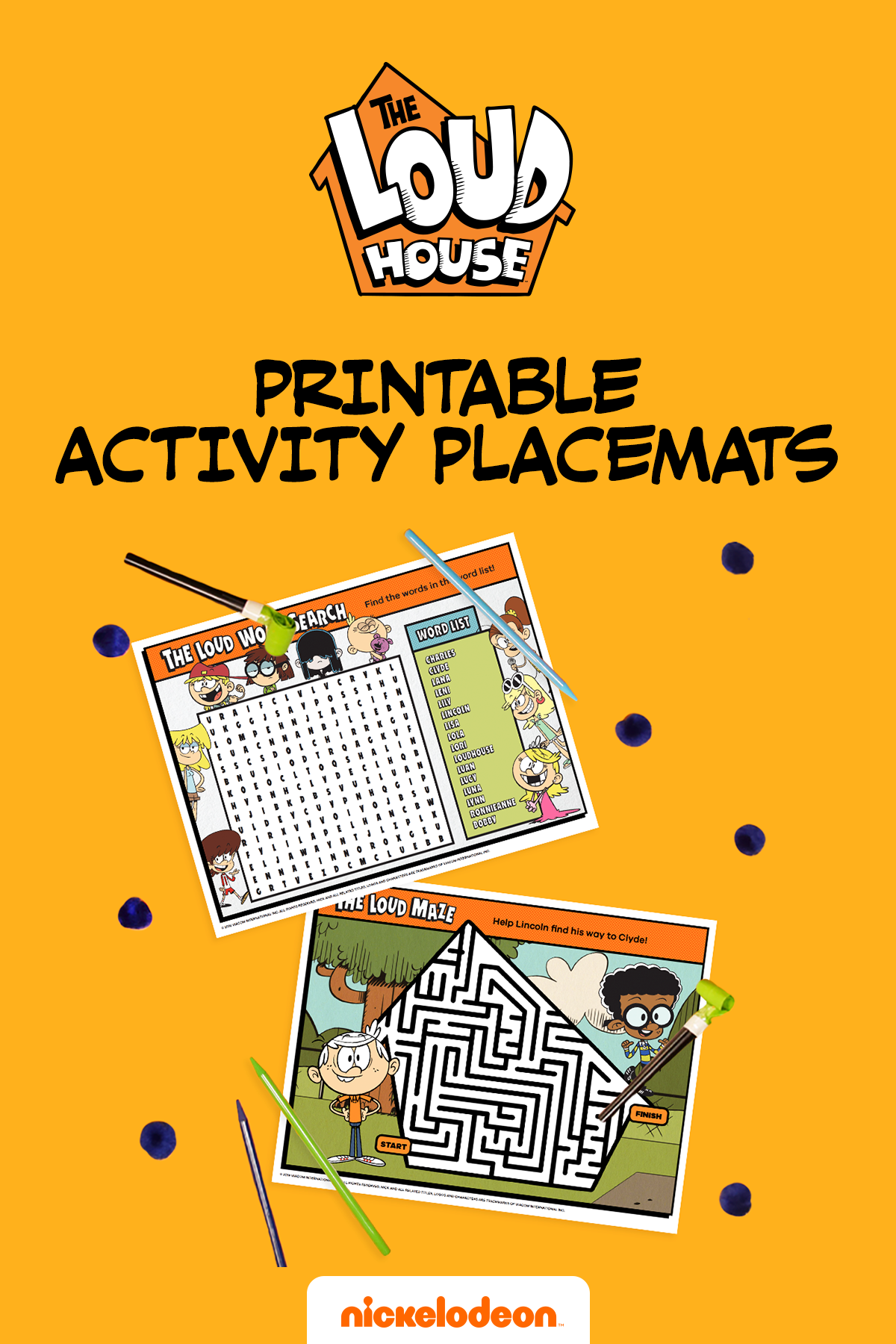 Loud House Activity Mats