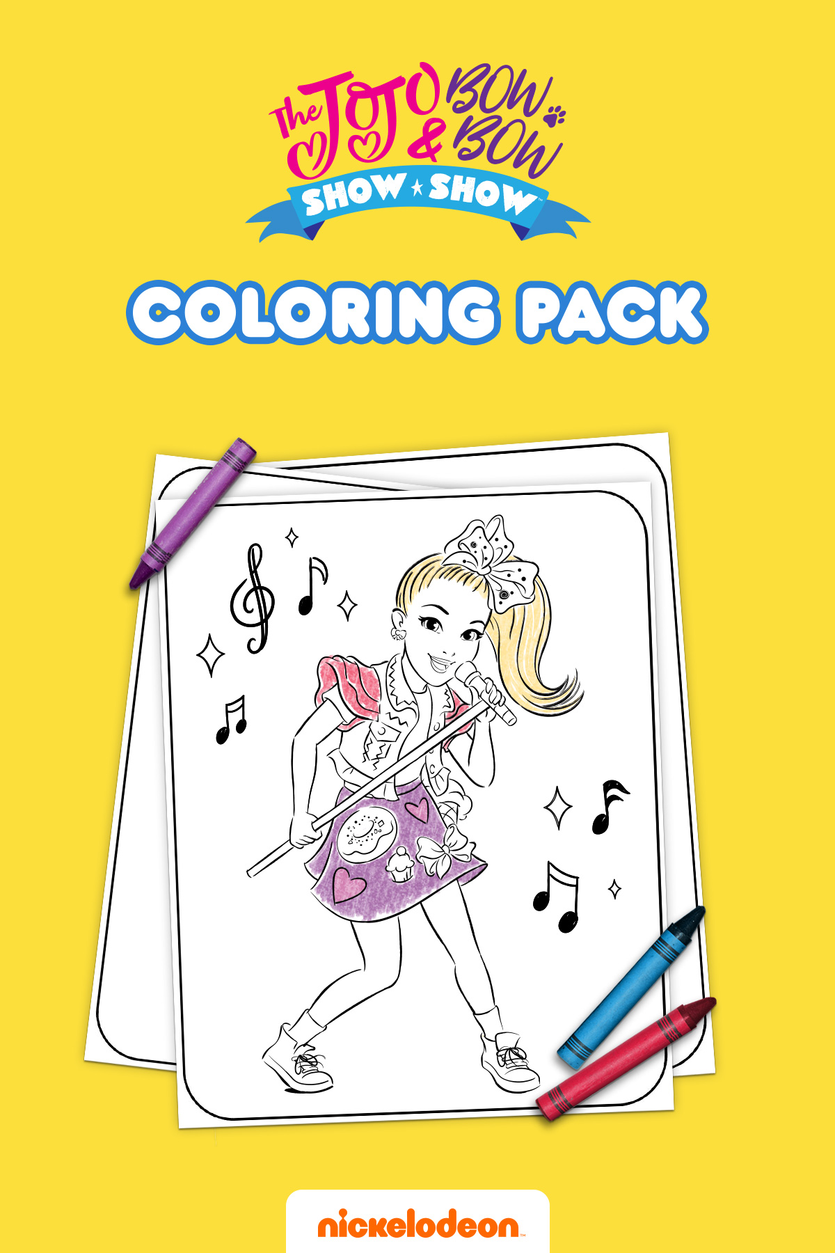 JoJo and BowBow Show Show Coloring Pack