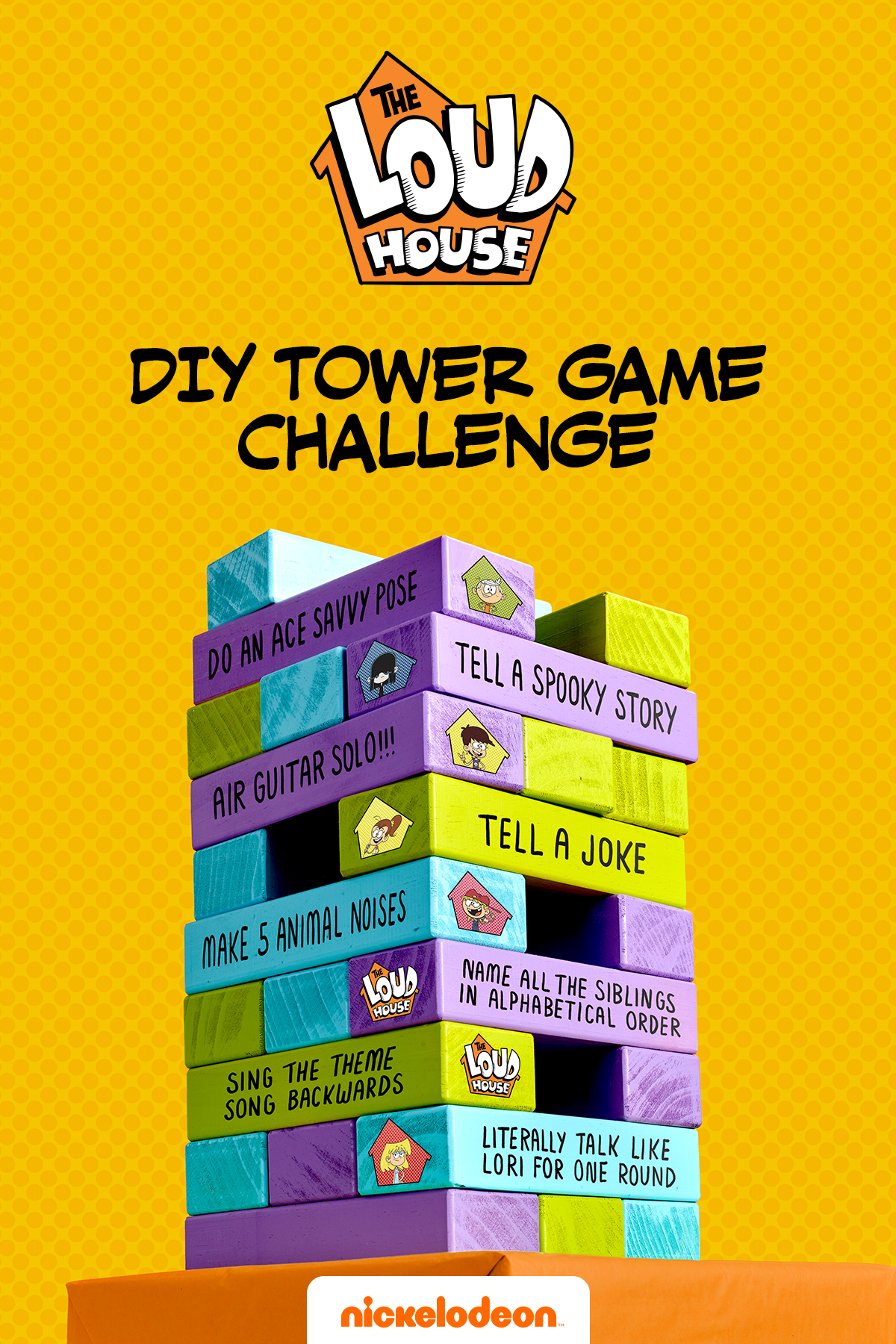 Loud House Jenga Game