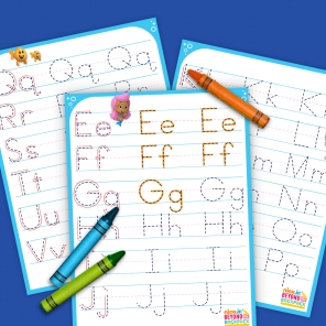 Alphabet Tracing Pages for Little Fins