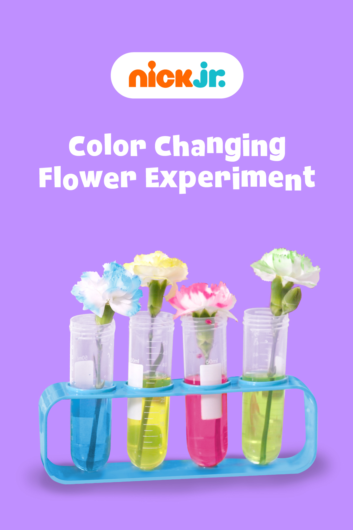 Nick Jr. Coloring Changing Flower Experiment