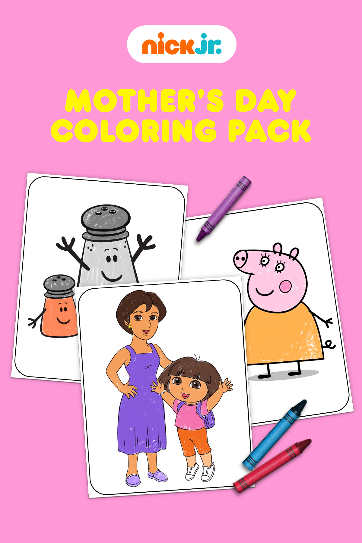 Nick Jr. Mother's Day Coloring Pack