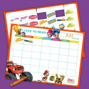 Weekly Reading Sticker Chart