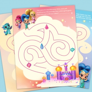 Shimmer and Shine Amazing Maze Pack