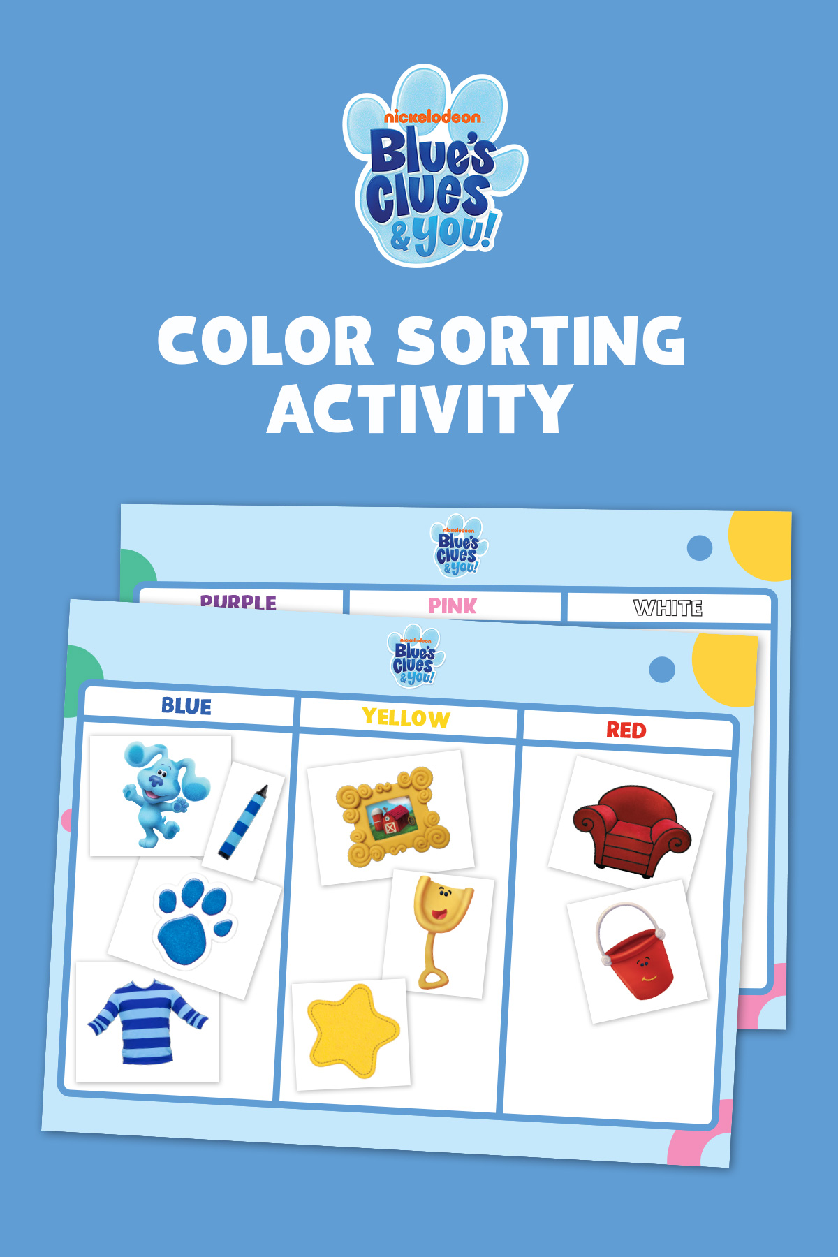 Blue's Clues & You! Color Sorting Activity