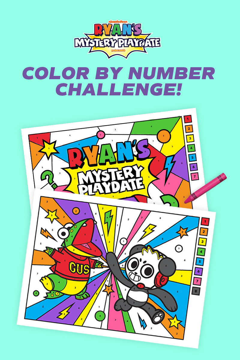 Ryan's Mystery Play Date Color By Number