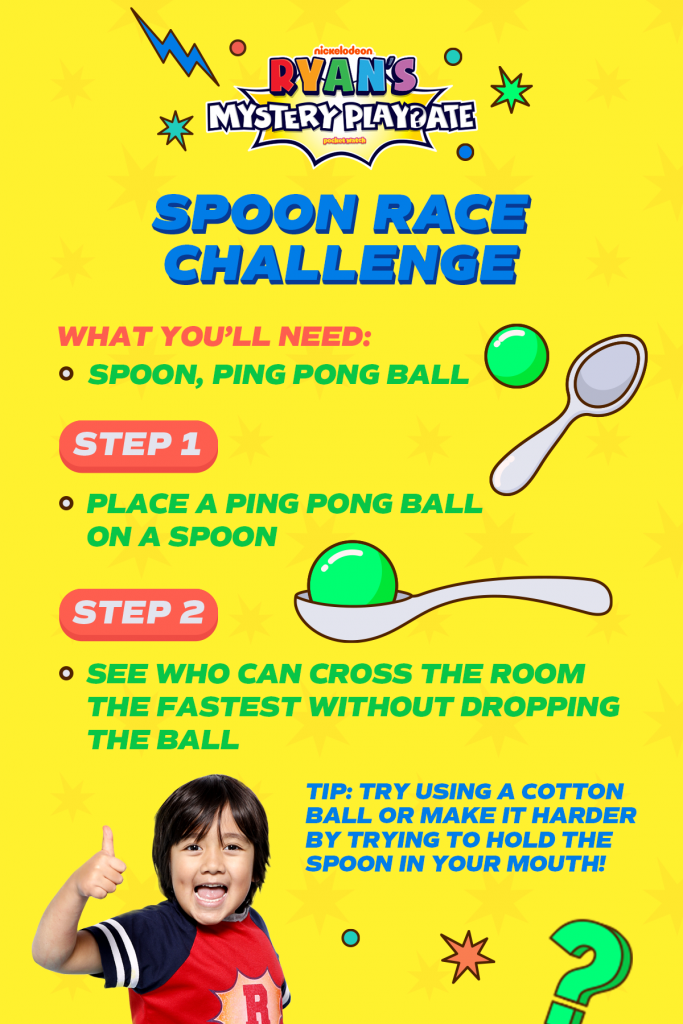 A Quick Kid Challenge The Spoon Race Nickelodeon Parents