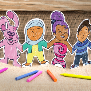 Nick Jr. Unity Paper Doll Chain