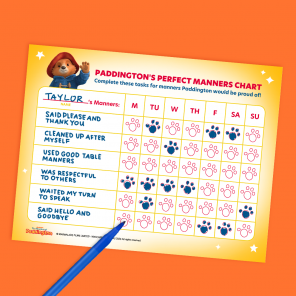 Yes, Please: Paddington’s Perfect Manners Sticker Chart