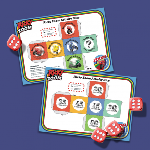 Ricky Zoom Activity Dice Game