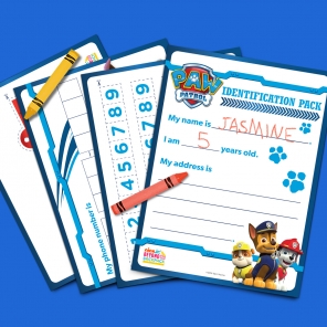 Paw Patrol ID Pack for Preschoolers