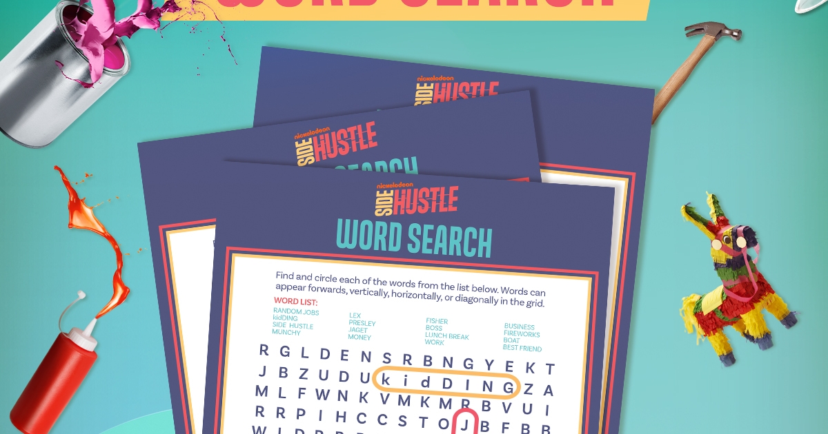 Side Hustle Word Search | Nickelodeon Parents