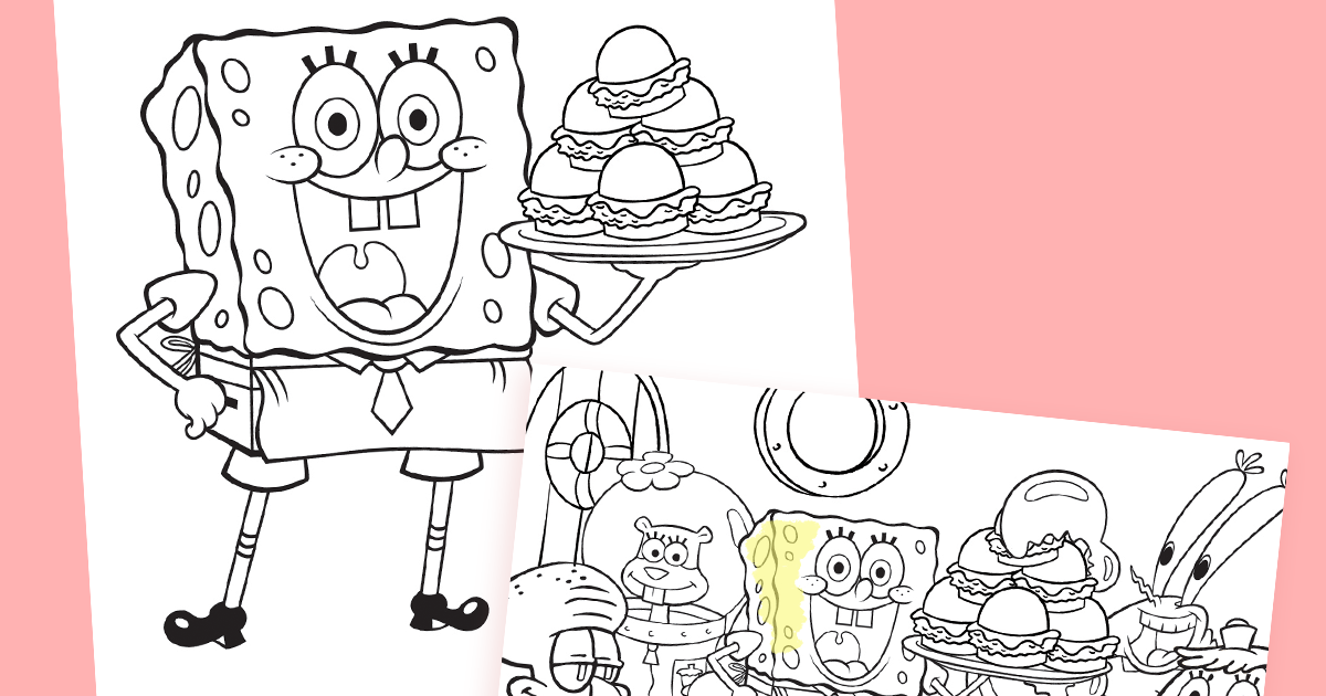 nickelodeon coloring pages spongebob